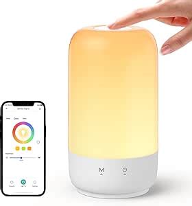 床頭檯燈|meross 智慧型檯燈,床頭燈,相容於 Apple HomeKit、Siri。